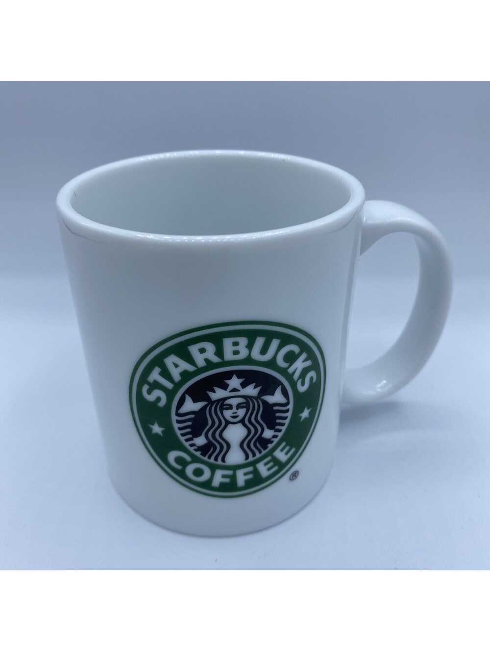 Mug 2005 Starbucks Classic White Green Siren Mermaid Logo 9oz